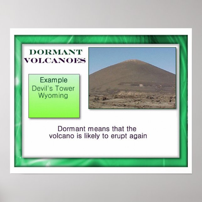 Geografie, Ruhende Vulkane Poster (Vorne)