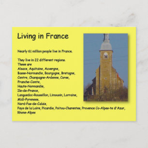 Geografie, Sozialstudien, Leben in Frankreich Postkarte