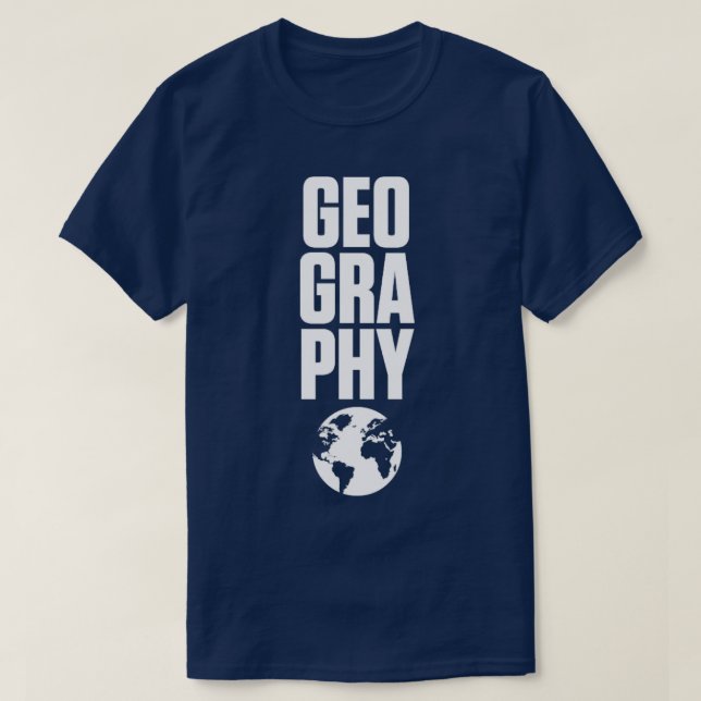 Geografie T-Shirt (Design vorne)