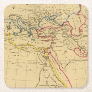 Geografie von Herodotus Rechteckiger Pappuntersetzer