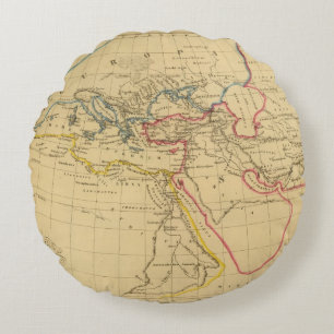 Geografie von Herodotus Rundes Kissen