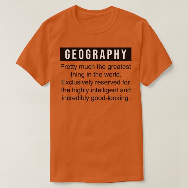 geografische Definition T-Shirt (Design vorne)