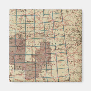 Geografische Erhebungen der Staaten Magnet