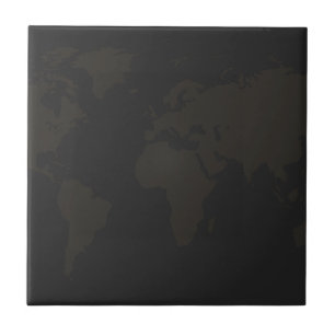 Geografische Karte Art 4.25 Inch Square Fliese