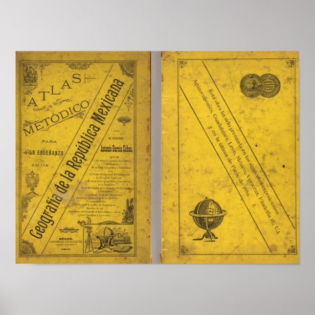 Geografische Karte Poster (Vorne)