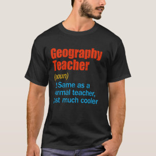 Geografische Lehrerin D. von "Funny Back to School T-Shirt