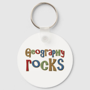 Geografische Steine Schlüsselanhänger
