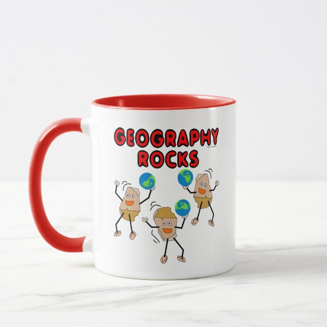 Geografische Steine Tasse (Links)