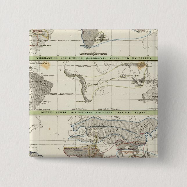 Geografische Verteilung Button (Vorderseite)
