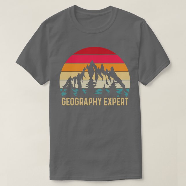 Geografischer Experte Geographer Geo Student T-Shirt (Design vorne)