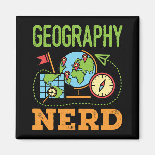 Geografischer Nerd Magnet