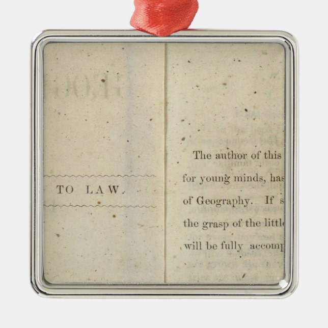 Geografischer Präface-Leser für Dixie-Kinder Silbernes Ornament (Vorne)