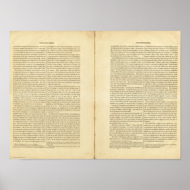 Geografisches Memoir Poster (Vorne)