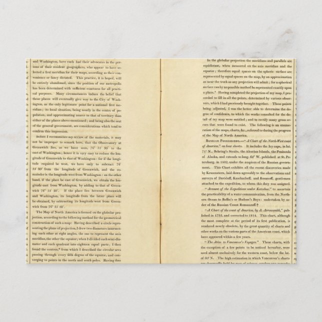 Geografisches Memoir Postkarte (Vorderseite)