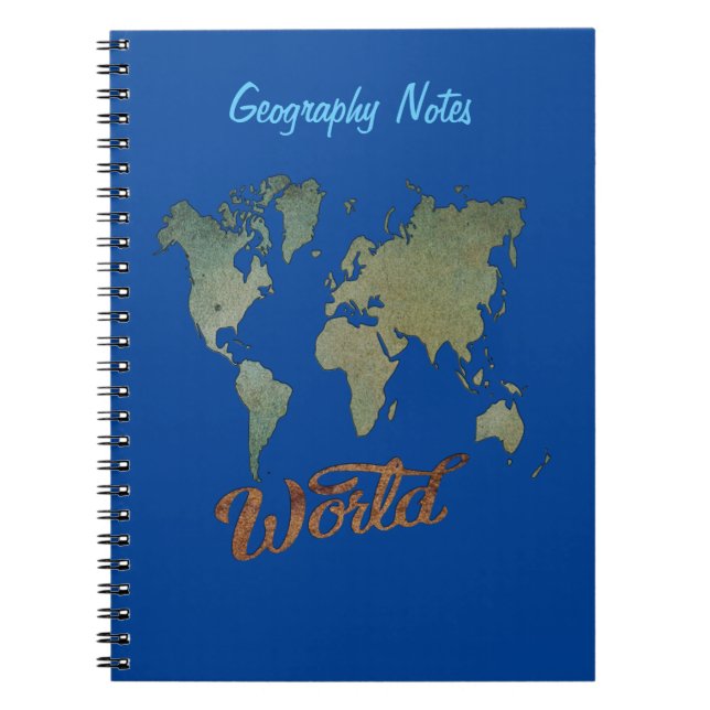 Geografisches Merkblatt für Schüler und Lehrer: Notizblock (Vorderseite)