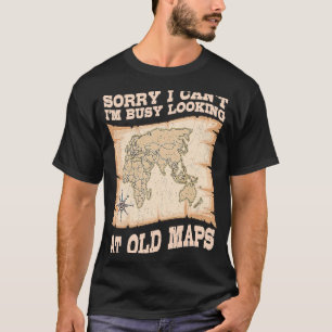 Geographer World Map Kartograf Geografie Geolog T-Shirt