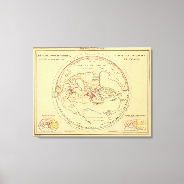 Geographie des Grecs Primitive Leinwanddruck (Vorderseite)