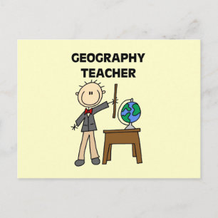 Geographie-Lehrer Postkarte