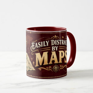 Geographie-Lehrer-Tasse - Leicht abgelenkt durch K Tasse