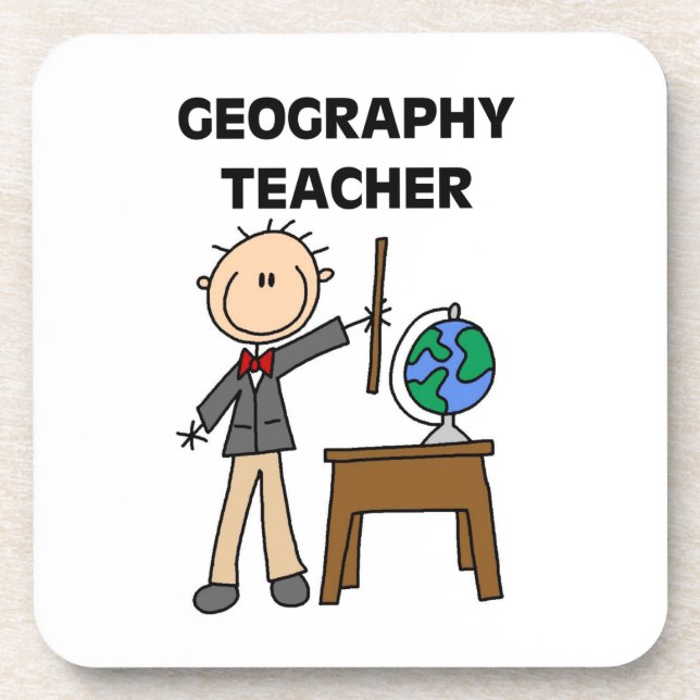 Geographie-Lehrer Untersetzer (Vorderseite)