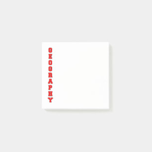 Geographie Post-it Klebezettel