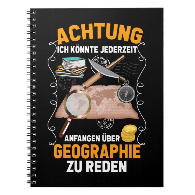 Geographie Schule Lustiger Lehrer Spaß Notizblock (Vorderseite)