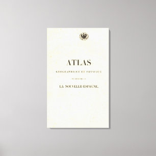 Geographischer und körperlicher halber Titel-Atla Leinwanddruck
