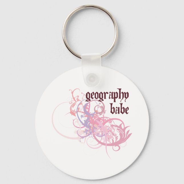 Geography Babe Schlüsselanhänger (Vorderseite)