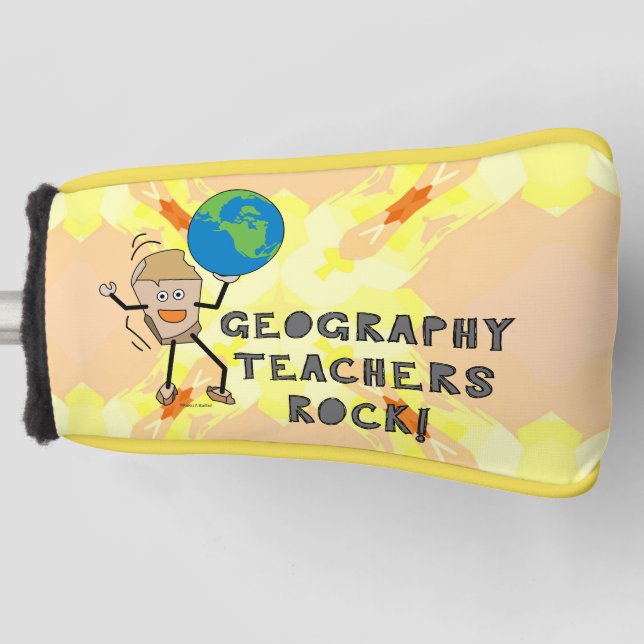 Geography Teachers Rock  Golf Headcover (Vorderseite)
