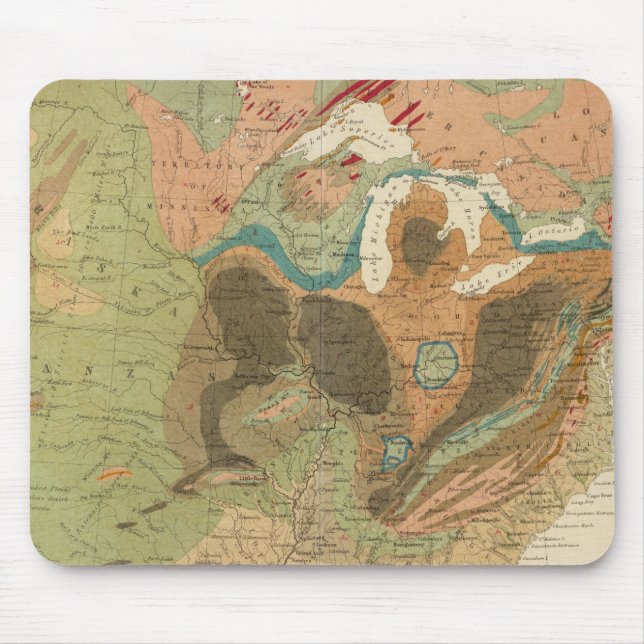 Geol Map USA Mousepad (Vorne)