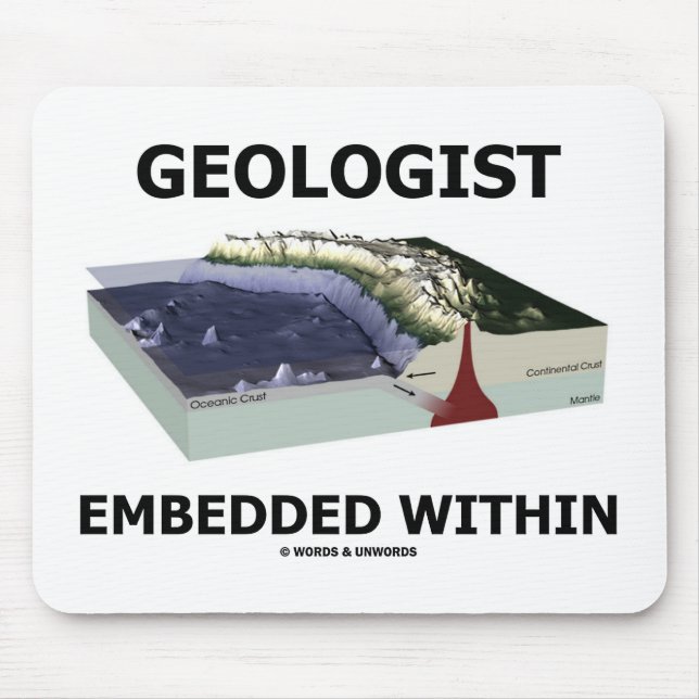 Geologe eingebettet innerhalb (Wegnahme-Zone) Mousepad (Vorne)