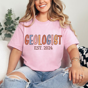 Geologe Est. 2024, Geologie Student Abschluss T-Shirt