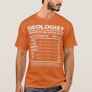 Geologe Funny Nutritional Facts T-Shirt