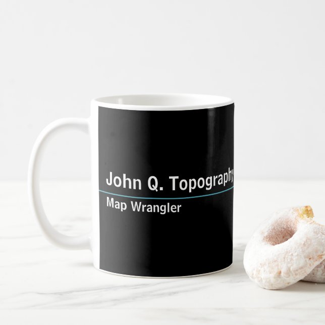 Geologe, Kartograf Topographische Karte Kaffeetasse (Mit Donut)
