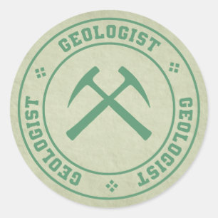 Geologe Runder Aufkleber