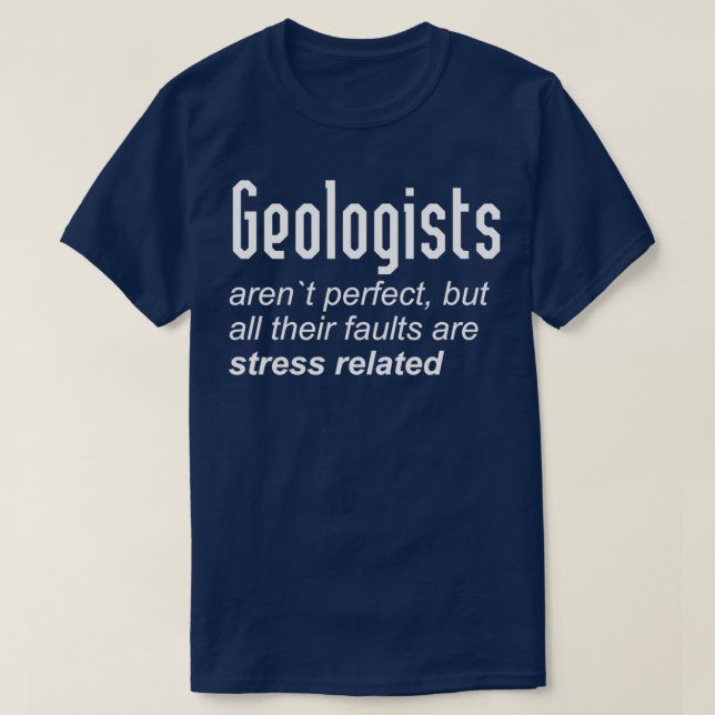 Geologe studiert perfekt Erdgesteinskollektiv T-Shirt (Design vorne)