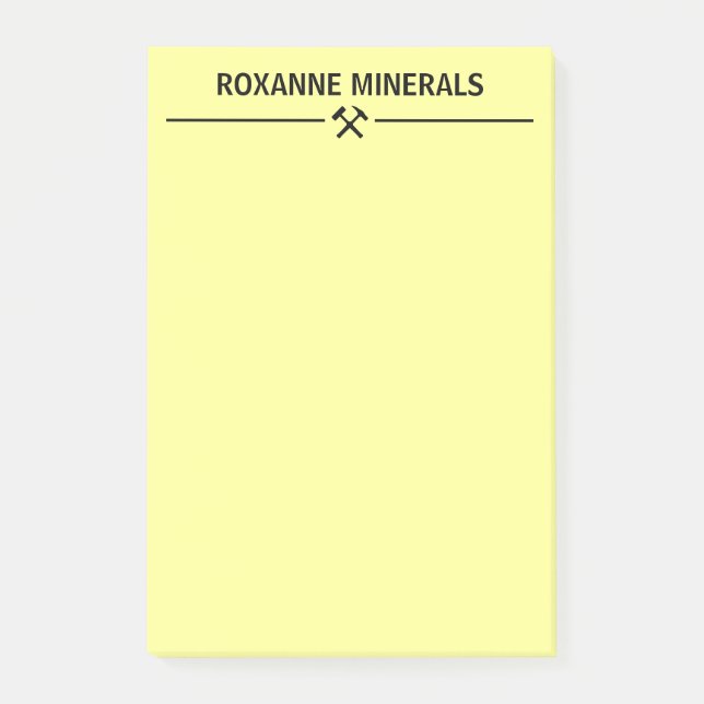 Geologen-Brauch Post-it Klebezettel (Vorderseite)