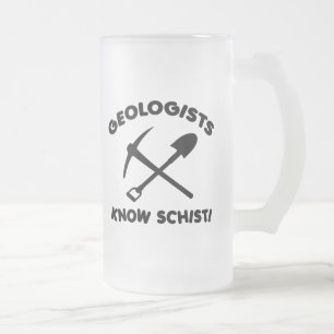 Geologen kennen Schiefer Mattglas Bierglas