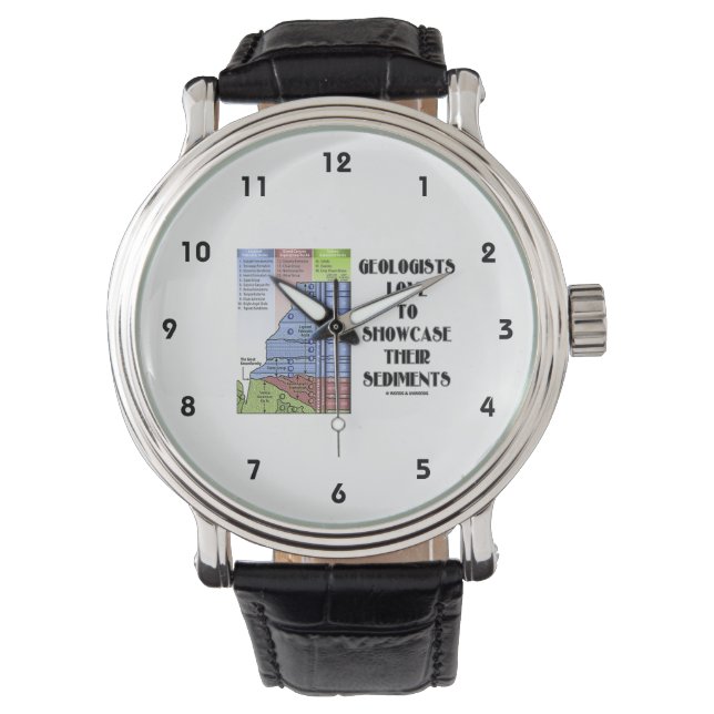 Geologen Liebe, ihre Sedimente zu zeigen Armbanduhr (Vorderseite)
