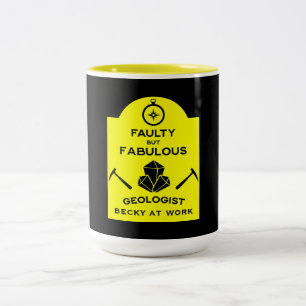 Geologen Lustige Geschenke für Geologen Geolog Zweifarbige Tasse