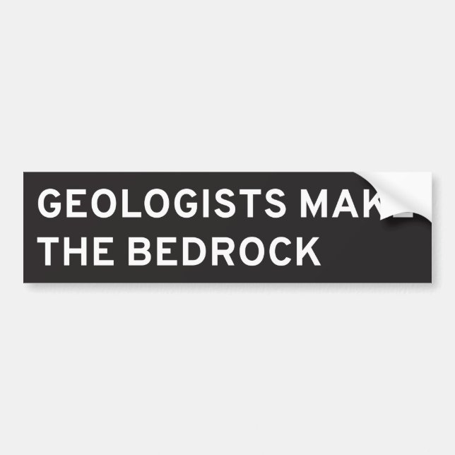 Geologen machen das Grundgestein Autoaufkleber (Vorne)