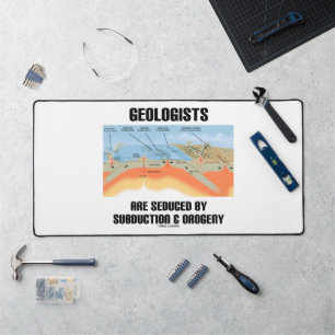Geologen werden durch Subduktion und Orogenie verf Schreibtischunterlage