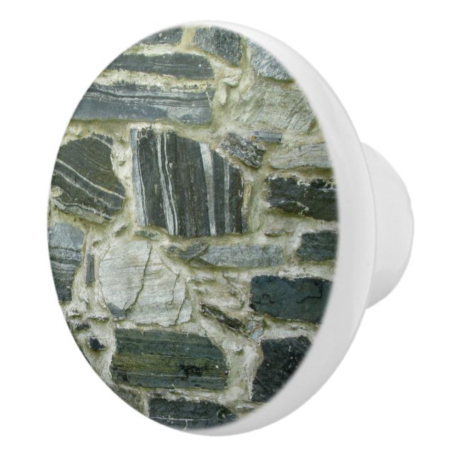 Geologie-alte Steinwand Keramikknauf (Rechts)