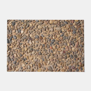 Geologie-dekorativer Kiesel entsteint Foto Fußmatte