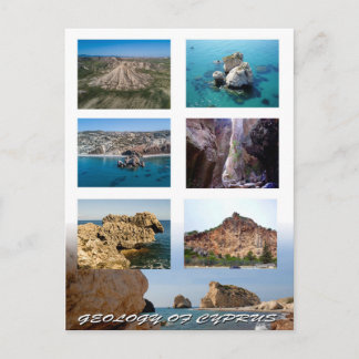 Geologie der Postkarte des Zyprioten