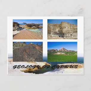 Geologie des Kyprus-Postkarten Postkarte