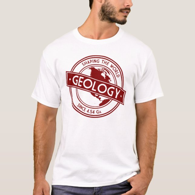 Geologie, die das Weltlogo (Nordamerika, formt) T-Shirt (Vorderseite)