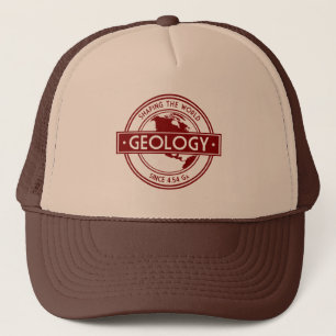 Geologie- Die Welt formende Logo (Nordamerika) Truckerkappe