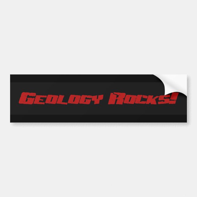 Geologie-Felsen! Autoaufkleber (Vorne)