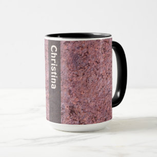 Geologie-Felsen-Beschaffenheit mit Namen Tasse